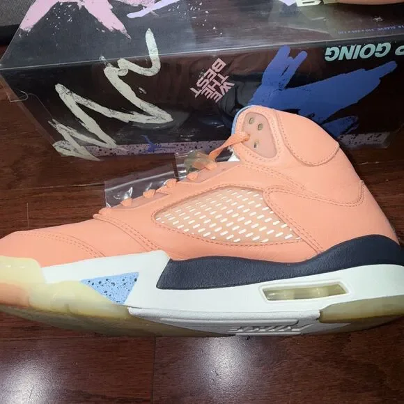 Jordan 5 Retro x DJ Khaled Mid We The Best Crimson Bliss Men’s Size 8 - Picture 3 of 16